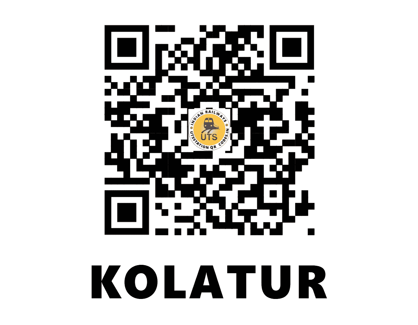 UTS QR Code for KOLATUR - KLS (SR - TAMIL NADU)